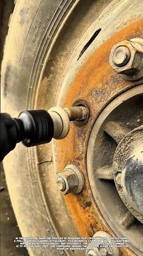 Efficient Rust Removal Using Drill Tool | Quick Cleaning Method.