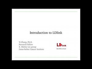 Introduction to LDlink