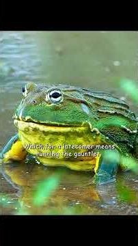 Like a Wild Pub Fight: Bullfrogs Clash for the Center Stage! 🥊🎶 #shorts