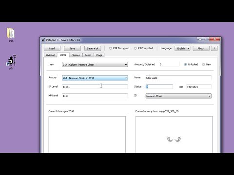 Patapon 3: Savedata Editor v1.0 Showcase