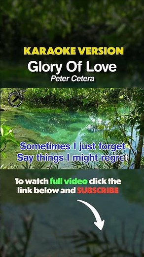 Glory Of Love (Short Karaoke Version) Peter Cetera #shorts #karaoke