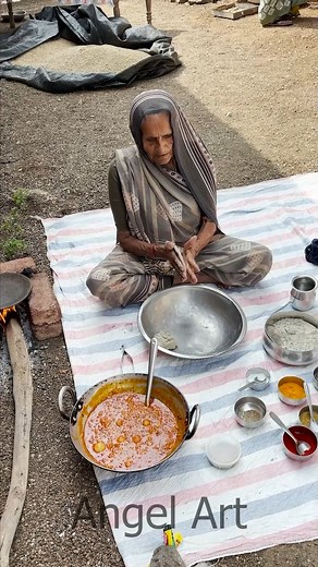 Kathiyawadi Akhi Dungri nu Shaak ❤ Bajra na Rotla Traditional Food #desifood #recipe #sabzi | Angel Art