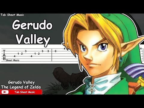 Zelda Ocarina of Time - Gerudo Valley Guitar Tutorial