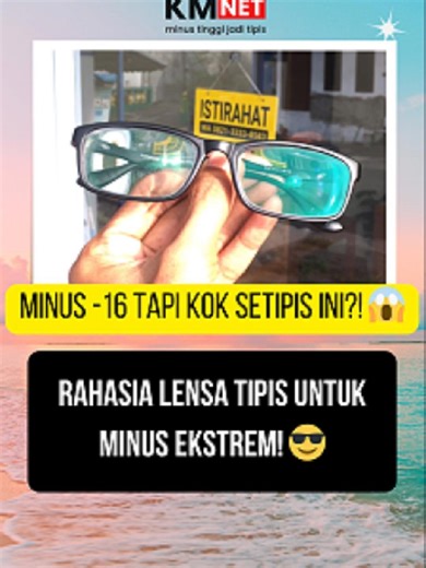 🚨 MINUS -10 KE ATAS… TAPI MASIH TEBAL? 😱👓 Kalau kamu ngerasa: 👉 Minus tinggi 👉 Tapi kacamata masih “berat & tebal” 🔥 WAJIB LIHAT INI SAMPAI HABIS! 👀 REAL CASE: 💥 Kanan -16 💥 Kiri -14 silinder 😳 Tapi hasilnya… 👉 TIPIS BANGET!! 💎 PAKAI APA SIH? ✨ LENSA AJAIB BLUE CHROMIC 🔥 KEUNGGULAN PRODUK: 👓 1. SUPER TIPIS 👉 Minus tinggi tetap ringan & estetik 🌈 2. AUTO GELAP (PHOTOCHROMIC) 🏠 Indoor ➜ jernih ☀️ Outdoor ➜ langsung berubah warna 😎 💻📱 3. ANTI RADIASI 👉 Aman untuk HP & komputer 