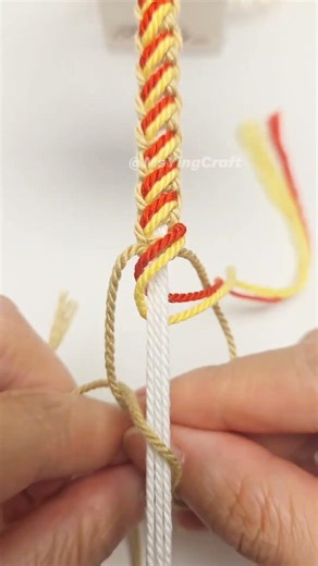 How to Tie Fancy Square Knot 2603052 Quick Macrame Tutorial #shortstutorial #knot #diy#handmade