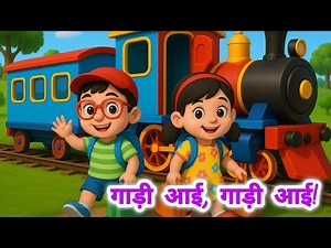 Gadi Aayi Gadi Aayi Chuk Chuk Chuk | Gadi Aayi Gadi Aayi Jug Jug Jug |Nursery| Full Rhymes In Hindi