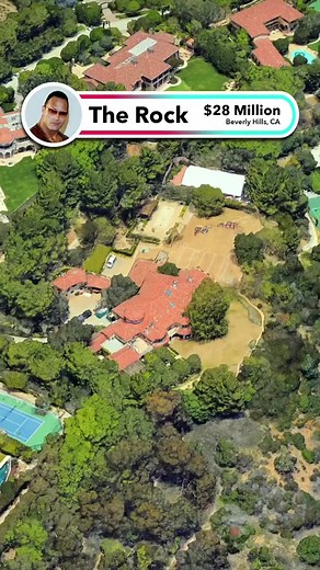Dwayne The Rock Johnson’s home in Beverly Hills California Worth $27.5 Million Dollars #therock #mansion #realestate #celebrityhomes | Real Estate of Stars