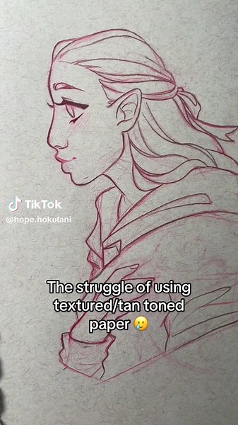 The Struggle of Using Textured/Tan Toned Paper 🥲