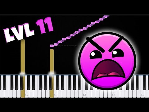 How to Play "Geometry Dash - Level 11 (Clutterfunk)" on Piano