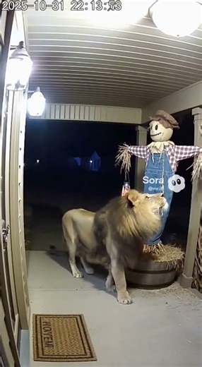 EP10-Halloween Prank Gone Wild! Mechanical Scarecrow Sends Lion Running