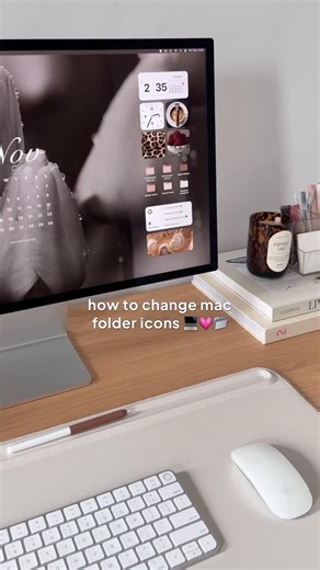 Haus of Planner | Digital Planning on Instagram: "how to change your mac folder icons 📂✨ give your desktop a cozy fall refresh with these free folder icon set, dark brown and neutral tones to match the vibe 🤎 here’s how: 1. download the free png folder icons 2. right-click any folder > get info 3. drag and drop your new icon onto the folder preview done! instant fall aesthetic 🍂 #macsetup #desksetup #digitalaesthetic #fallvibes #productivity #macos"