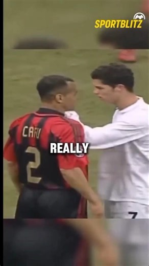 Ronaldo LOST ItCafu Just Smiled 😳#ronaldo #cafu #football #soccer #viral #shorts #fyp
