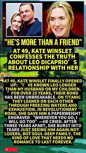 At 49, Kate Winslet Confesses The Truth About Leo DiCaprio’s Relationship With Her #Shorts #viral