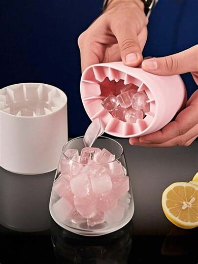 1pc (30/40/60 Cavity) Silicone Cylinder Ice Cube Tray, Stress Relief Ice Mold, Mini Ice Maker, Easy Release Ice Cup, Portable Ice Maker, Reusable Ice Cube Tray, Suitable For Making Beverages, Juices, Ice Cream, Cocktails And Coffee, Applicable For Home, Bar, Club And Outdoor Summer Drinks, Kitchen Supplies, Kitchen Accessories And College Necessities, Cylindrical 3D Ice Maker, Multi-Compartment Design, Simple Bucket Shape, With Lid | SHEIN
