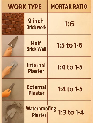 This chart illustrates the cement:concrete mix ratio used in various types of construction projects. 🎯 In short: The lower the water-to-cement ratio (e.g., 1:3), the stronger and more durable the concrete. Choosing the correct ratio is crucial for the strength, durability, and overall quality of the structure. #DSE #civil #steel #Concrete #cement #construction #civilengineering #contractor #building #architecture #TBT #loading #design #edit #educacion #quality #happy #home #House #power #knowle