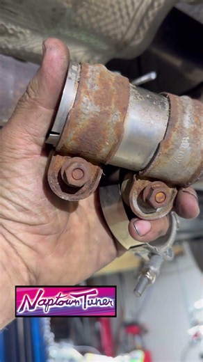 Audi VW exhaust sleeve clamp repair