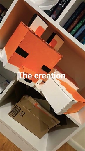 it only took me two days!! #fypシ #mincraft #fox #art