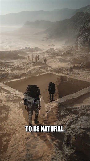 Satellite Images Reveal Giant Square Foundation Under Desert Sands