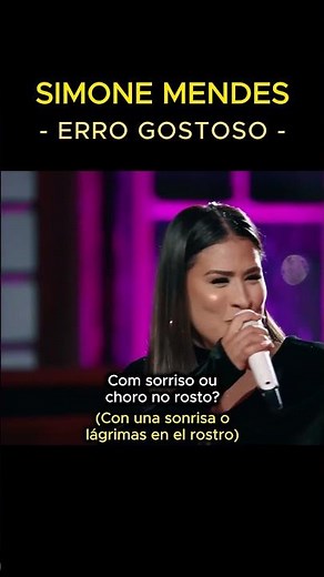 Simone Mendes - ERRO GOSTOSO (Letra español) #simonemendes #errogostoso #musica