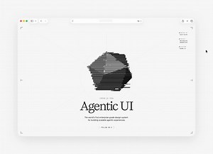 Agentic UI website