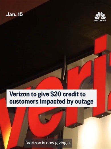 Verizon Offers $20 Credit for 10-Hour Service Outage