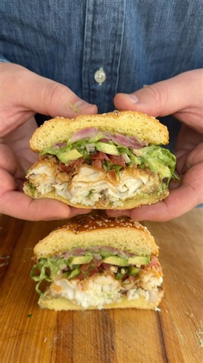 Mike Kubiesa on Instagram: "Check out this fire sustainable crispy fish sandwich! Now that the weather is getting nicer, I’m craving fresh flavors! I’ve been cooking more seafood for my family and this sandwich did not disappoint! It may not seem like much, but adding sustainable fish to your diet is doing your part to help keep our oceans and planet healthy! This crispy tortilla crusted sablefish (black cod) sandwich was so good and was loaded with a fresh Pico De Gallo, fire roasted jalapeno c