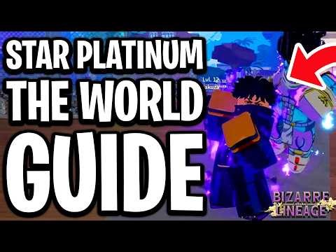 How To Get Star Platinum The World In Bizarre Lineage Roblox - Full Guide (Moveset & Best Build)