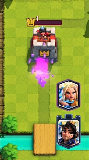 1 hp Tower Tutorial #clashroyale #shorts