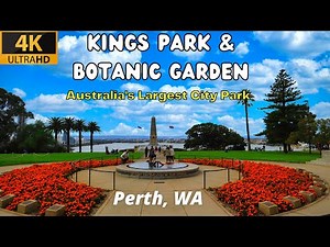 Kings Park & Botanic Garden Perth, Western Australia | Walking Tour [4k]