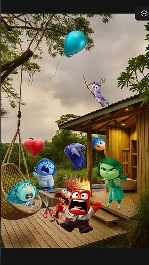 POV: Your Emotions Ruin a Peaceful Day 😂🎈 | #insideout2 #envy #anxiety #anger