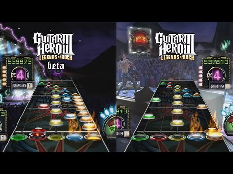 Guitar Hero 3 Beta - "Through The Fire and Flames" Chart Comparison (Expert Guitar)