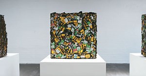 50,000 Film Canisters Were Crushed to Create These Cubes