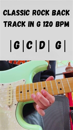 Classic Rock Back Track Solo in G