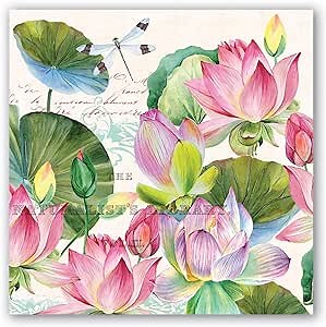 Michel Design Works Luncheon Napkins, Water Lilies