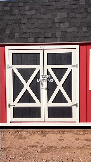 16x10 Tall Loft Barn | Shed World California #customshed #barnshed #shedworld