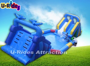 [Hot Item] High Quality Ocean Dolphin Inflatable Game Water Park Equipment with Pool