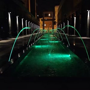 [Hot Item] DMX Colorful LED Lights Flow Water Jets Laminar Jumping Jets Fountain Nozzle