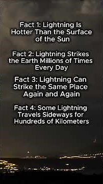 ⚡ “5 Incredible Lightning Facts That Will Shock You” #LightningFacts #ExtremeWeather #Storm #Amazing