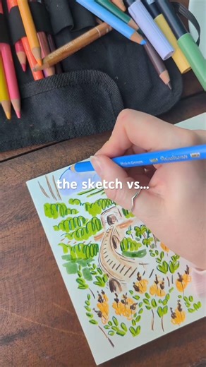 Prepping the prints for my Pen Pals this March 🥹💌 #snailmail #penpals #sketchbook