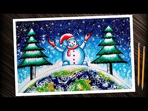 Christmas chart drawing for school project. save trees Christmas drawing tutorial.
