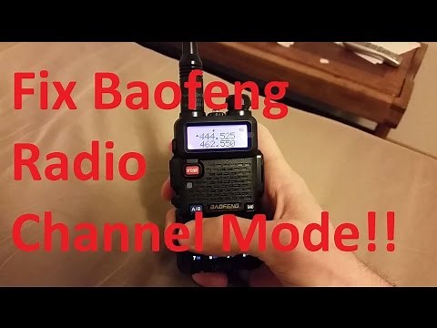 Manually Program Repeater with Offset into Baofeng Channel Mode