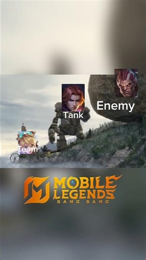 Life of Tank players 🥲 #mobilelegends