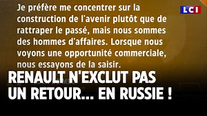 40K views · 1.2K reactions | Renault n'exclut pas un retour en Russie, selon le Financial Times ⤵️ | LCI | Facebook