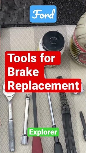 Tools for Brake Replacement | Ford Explorer | Rear Brake Pads and Discs #howtorepair #asmr