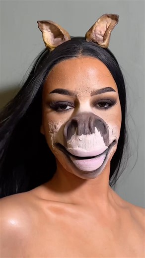 Horse Giirl - Makeup Tutorial #horsemakeup #lunarnewyear #creativemakeup