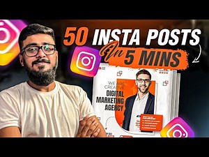 Create 50 Instagram Posts in Just 5 Mints Using AI | How To Create Instagram Post Using AI