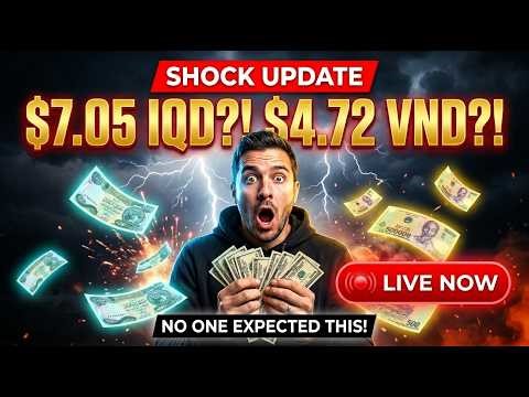 🚨 IQD 7.05 & VND 4.72 Rates Confirmed: Redemption Starts Tomorrow! 📈