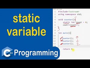 #71 Static Variable in C++ | static keyword in C++