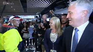 Prime Minister Malcolm Turnbull meets a rat called Splinter at Penrith | ABC Sydney