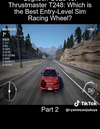 Part_2 Logitech G923 vs Thrustmaster T248 Which is the Best EntryLevel Sim Racing Wheel